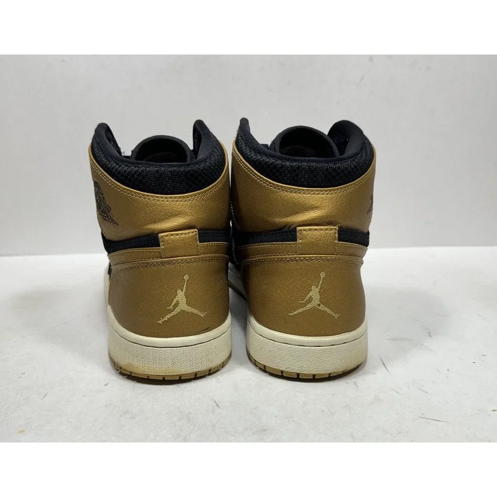 Nike Air Jordan 1 Retro High Melo Mens Size 11 Black Gold Shoes 332550-026